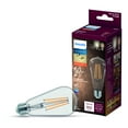thumbnail image 1 of Philips Vintage LED 60-Watt ST19 Filament Light Bulb, Clear Soft White Warm Glow, Dimmable, E26 Medium Base (1-Pack), 1 of 6