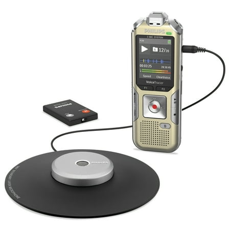 Philips - Voice Tracer Audio Recorder - Champagne/silver shadow
