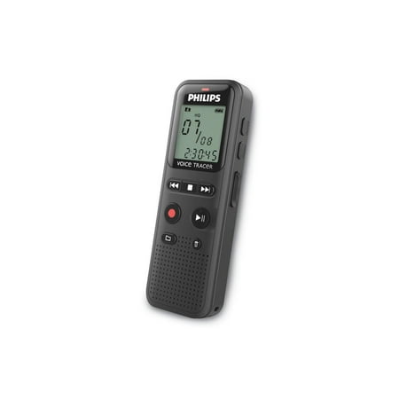 Philips - VoiceTracer Digital Voice Recorder 8 GB DVT1160 - Black