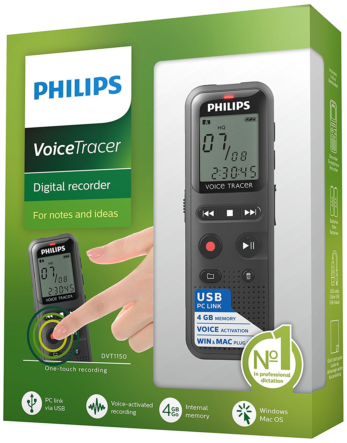 Philips VoiceTracer Audio Recorder - image 1 of 4