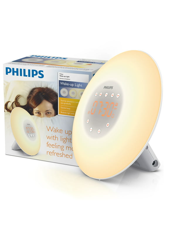 Philips Wake-Up Light, Sunrise Simulation, Bedside Lamp, Snooze Function, HF3500/60