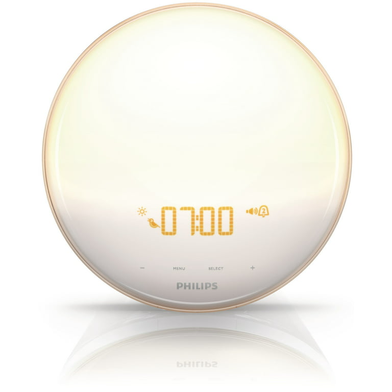 Philips Wake-up Light with Colored Sunrise, Sunset Simulation and New  PowerBackUp+ Feature, HF3520/60 