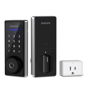 Philips WiFi Fingerprint Touchscreen Smart Door Lock Deadbolt, Satin Nickel Finish