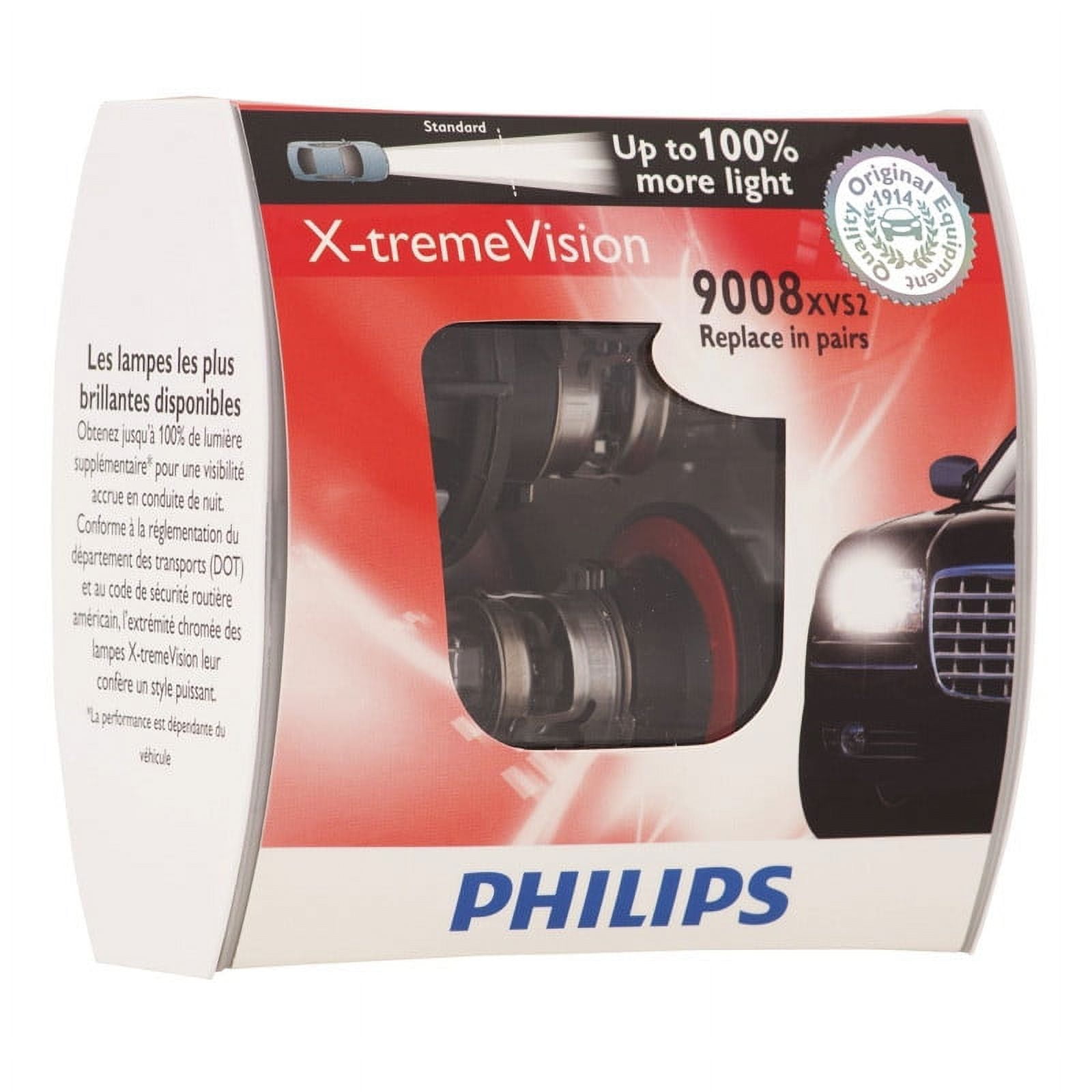 Philips X-treme Vision 9008 H13 Automotive Bulb 2 Pack