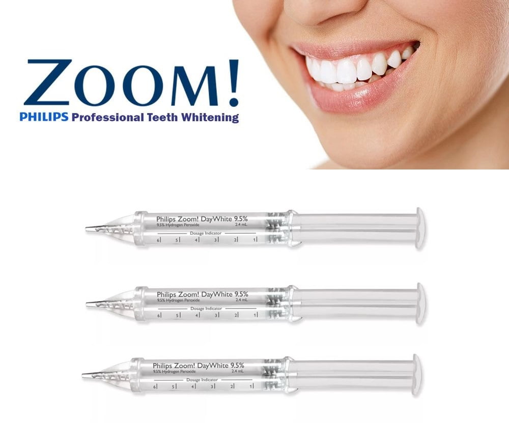 Philips Zoom Day White 9.5 Hydrogen Peroxide Fluor pack of 3