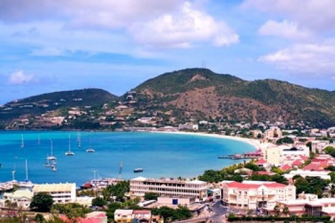 Philipsburg St Maarten Caribbean Canvas Art - Michael DeFreitas DanitaDelimont (36 x 24)