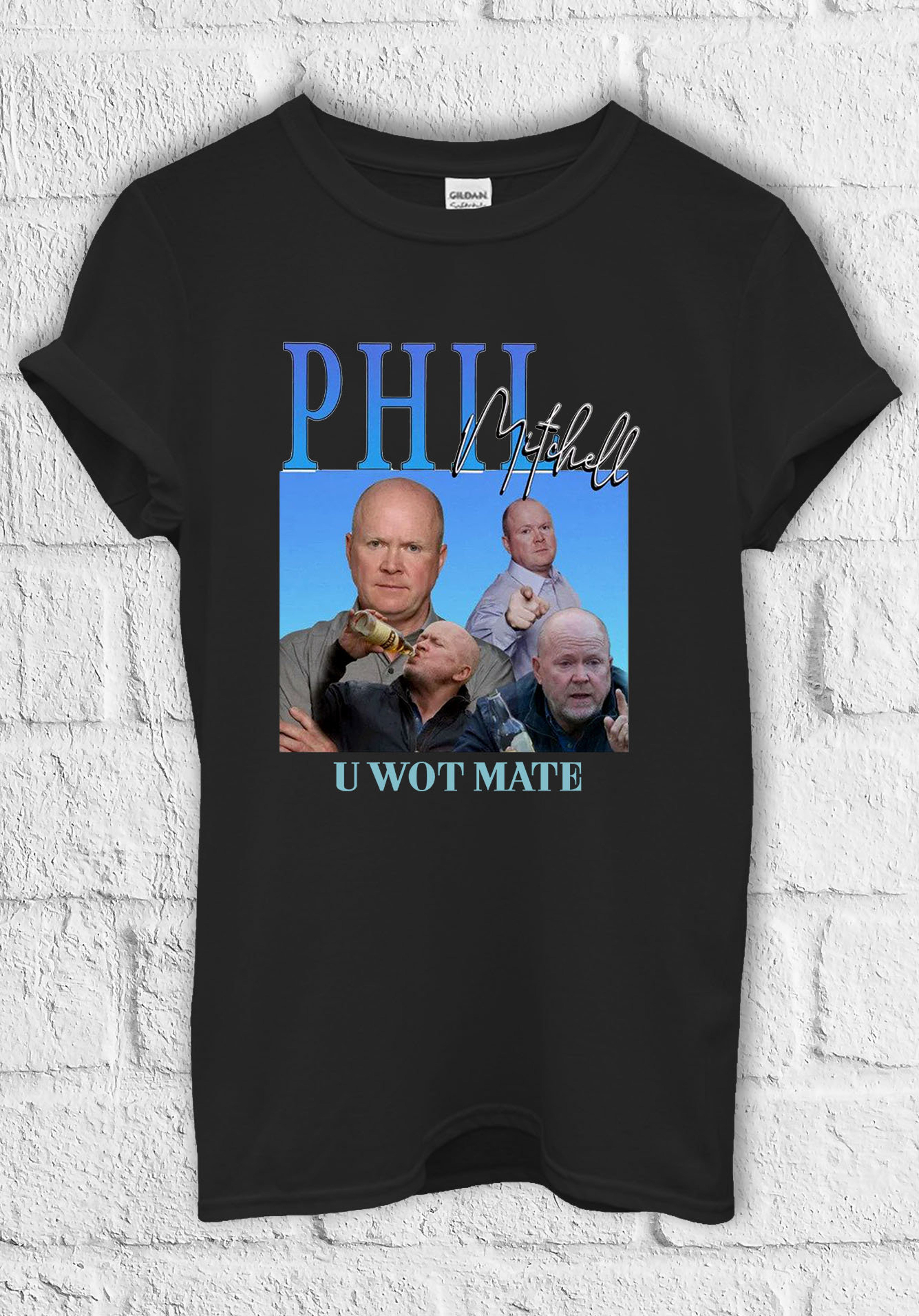 Phill Mitchell U Wot Mate T shirt Hoodie Sweatshirt Jute Bag Kids T