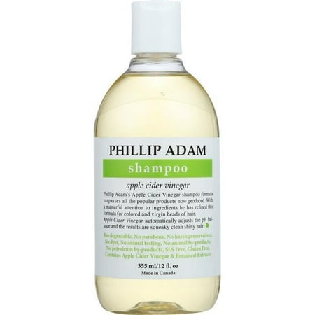 Phillip Adam KHLV00331772 Apple Cider Vinegar Shampoo, 12 oz