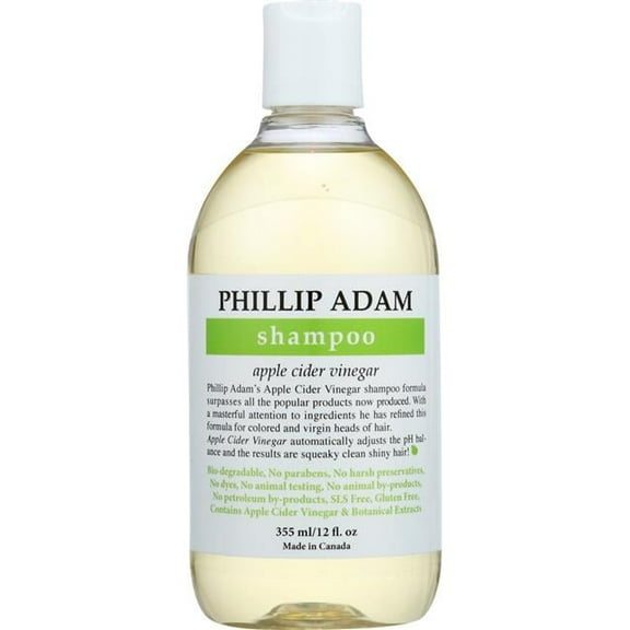 Phillip Adam KHLV00331772 Apple Cider Vinegar Shampoo, 12 oz