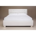 thumbnail image 1 of Phillip Bed , Faux Leather, Tufted Headboard-Finish:White,Size:Queen, 1 of 10