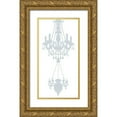 thumbnail image 1 of Phillip, Jamie 11x18 Gold Ornate Wood Framed with Double Matting Museum Art Print Titled - Chendelier Pair 3, 1 of 4