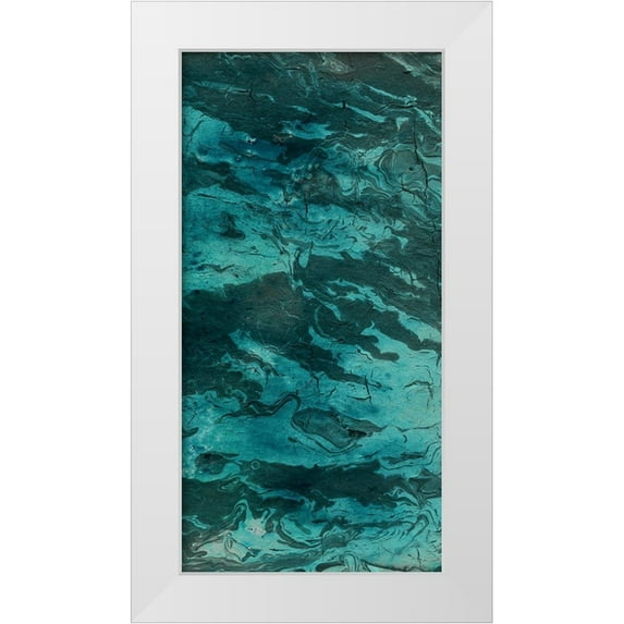Phillip, Jamie 11x18 White Modern Wood Framed Museum Art Print Titled - Goshem Abstract 2