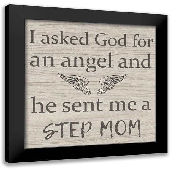 Phillip, Jamie 12x12 Black Modern Framed Museum Art Print Titled - Angel Mom