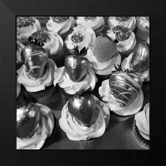 Phillip, Jamie 12x12 Black Modern Framed Museum Art Print Titled - Black Cupcake 3