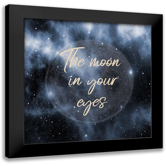 Phillip, Jamie 12x12 Black Modern Framed Museum Art Print Titled - Blue Moon