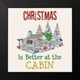 thumbnail image 1 of Phillip, Jamie 12x12 Black Modern Framed Museum Art Print Titled - Cabin Christmas, 1 of 4