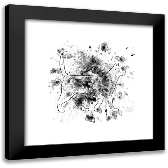 Phillip, Jamie 12x12 Black Modern Framed Museum Art Print Titled - Catty Walk
