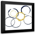 thumbnail image 1 of Phillip, Jamie 12x12 Black Modern Framed Museum Art Print Titled - Circles Of Gold, 1 of 5