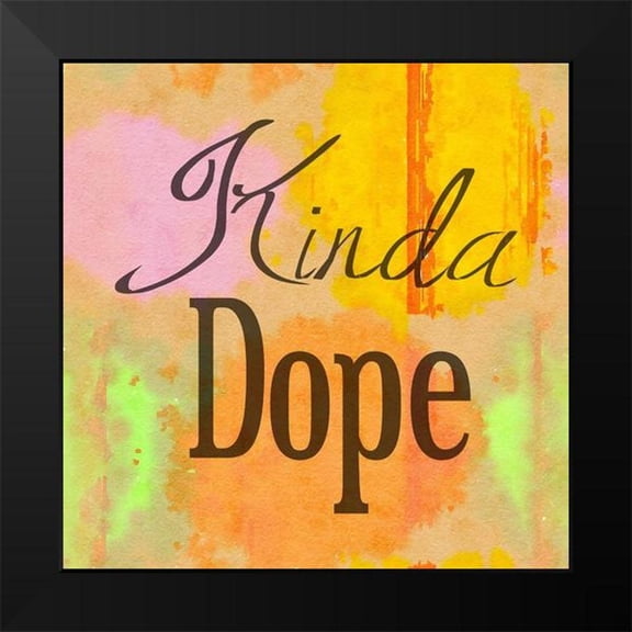 Phillip, Jamie 12x12 Black Modern Framed Museum Art Print Titled - Dope