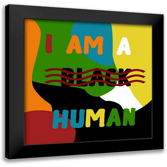 Phillip, Jamie 12x12 Black Modern Framed Museum Art Print Titled - Equality