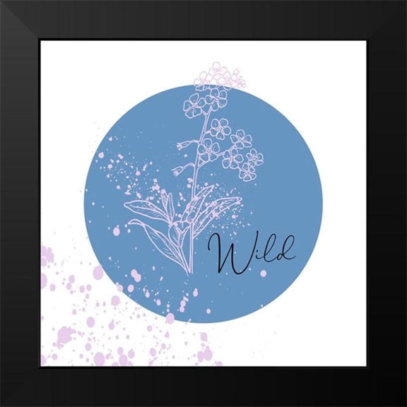 Phillip, Jamie 12x12 Black Modern Framed Museum Art Print Titled - Floral Spin