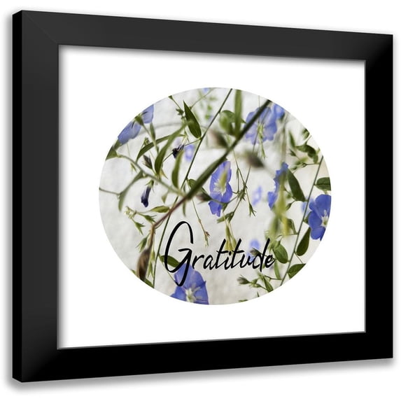 Phillip, Jamie 12x12 Black Modern Framed Museum Art Print Titled - Gratitude