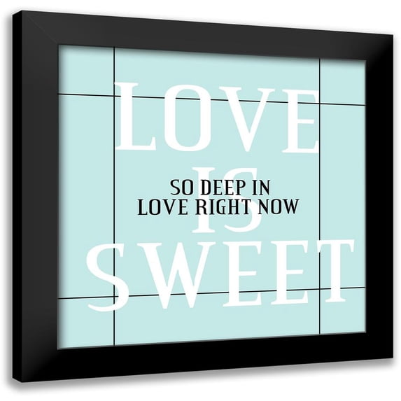 Phillip, Jamie 12x12 Black Modern Framed Museum Art Print Titled - Love
