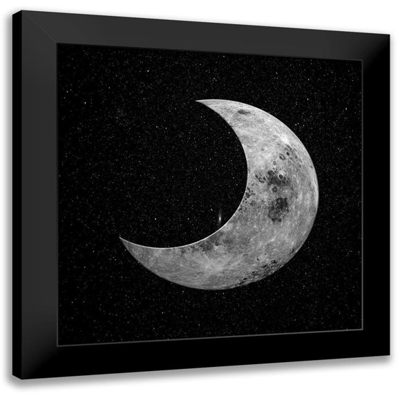 Phillip, Jamie 12x12 Black Modern Framed Museum Art Print Titled - Night Moon