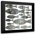 thumbnail image 1 of Phillip, Jamie 12x12 Black Modern Framed Museum Art Print Titled - Swim Along, 1 of 5