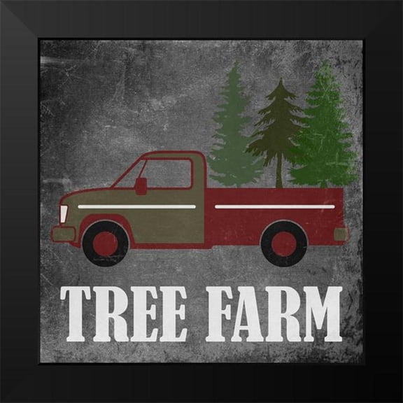 Phillip, Jamie 12x12 Black Modern Framed Museum Art Print Titled - Tree Farm