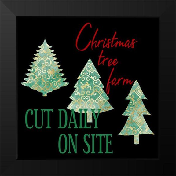 Phillip, Jamie 12x12 Black Modern Framed Museum Art Print Titled - Tree Farm