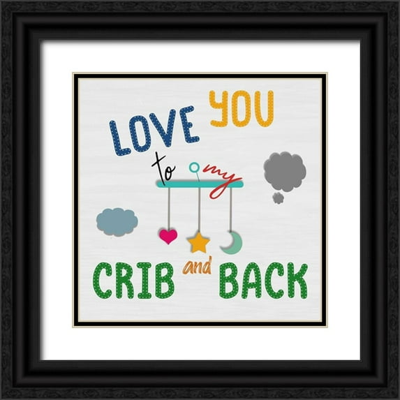 Phillip, Jamie 12x12 Black Ornate Wood Framed with Double Matting Museum Art Print Titled - My Crib