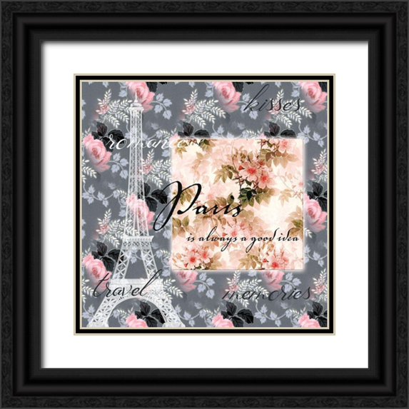 Phillip, Jamie 12x12 Black Ornate Wood Framed with Double Matting Museum Art Print Titled - Parisian