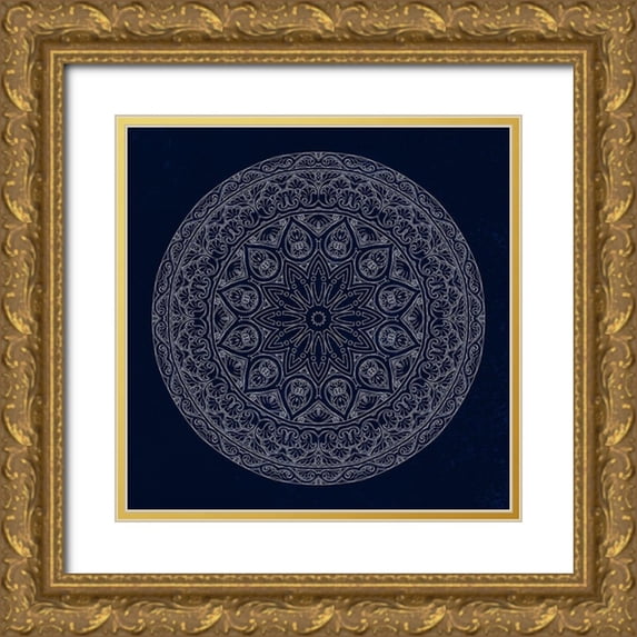 Phillip, Jamie 12x12 Gold Ornate Wood Framed with Double Matting Museum Art Print Titled - Empress Blue