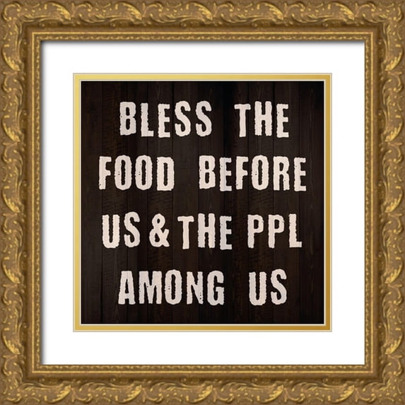 Phillip, Jamie 12x12 Gold Ornate Wood Framed with Double Matting Museum Art Print Titled - Kitchen Rule 2