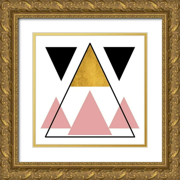 Phillip, Jamie 12x12 Gold Ornate Wood Framed with Double Matting Museum Art Print Titled - Theoretical Journey 2