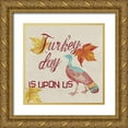 thumbnail image 1 of Phillip, Jamie 12x12 Gold Ornate Wood Framed with Double Matting Museum Art Print Titled - Turkey Day, 1 of 4