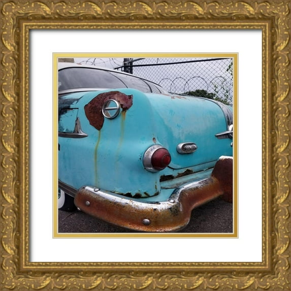 Phillip, Jamie 12x12 Gold Ornate Wood Framed with Double Matting Museum Art Print Titled - Vintage Car 2