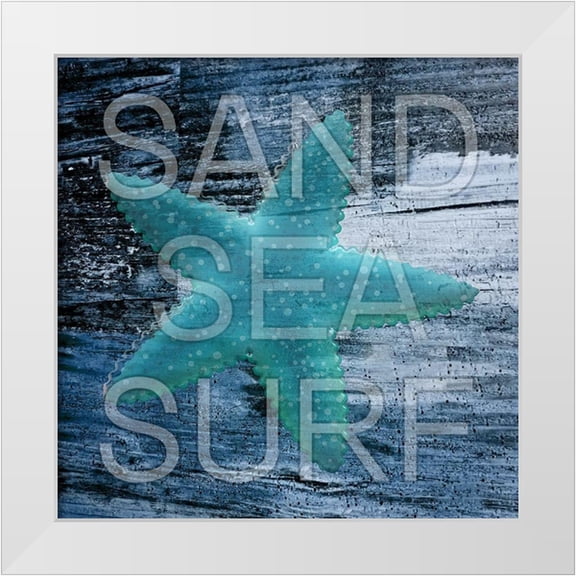 Phillip, Jamie 12x12 White Modern Wood Framed Museum Art Print Titled - Atlantic Ocean