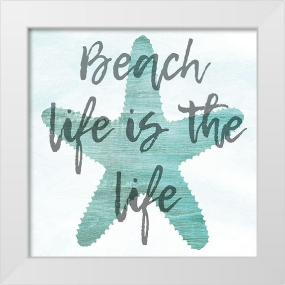 Phillip, Jamie 12x12 White Modern Wood Framed Museum Art Print Titled - Beach Life A