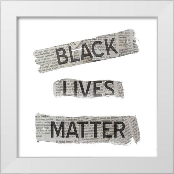 Phillip, Jamie 12x12 White Modern Wood Framed Museum Art Print Titled - Black Lives