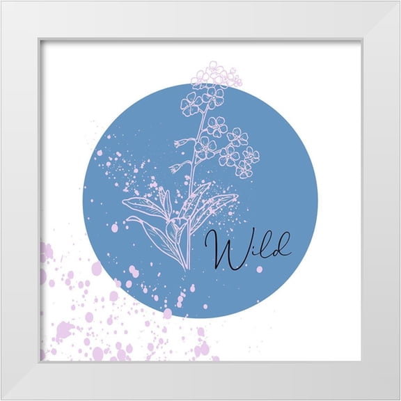 Phillip, Jamie 12x12 White Modern Wood Framed Museum Art Print Titled - Floral Spin