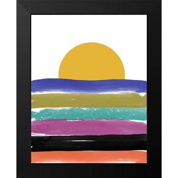 Phillip, Jamie 12x14 Black Modern Framed Museum Art Print Titled - Abstract Moon