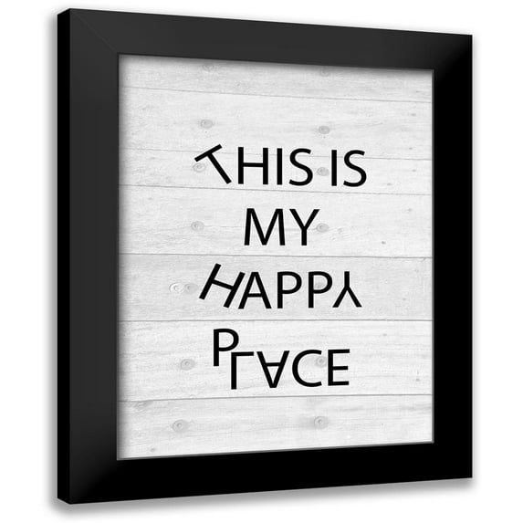 Phillip, Jamie 12x14 Black Modern Framed Museum Art Print Titled - Happy Place