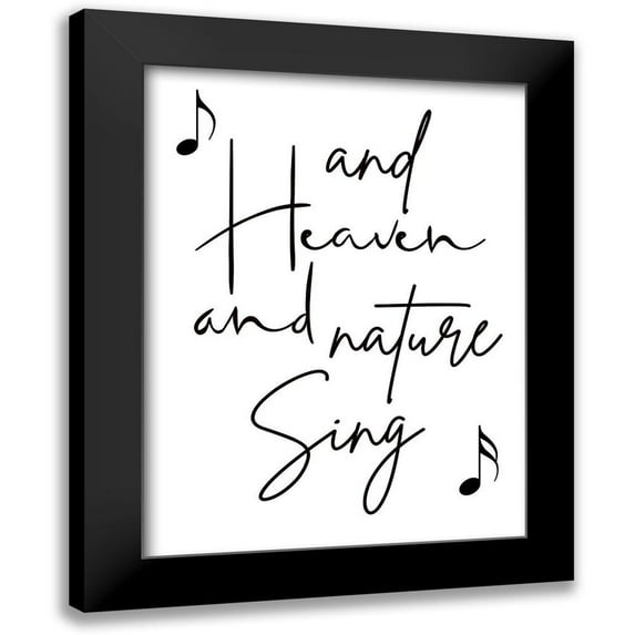 Phillip, Jamie 12x14 Black Modern Framed Museum Art Print Titled - Heaven and Nature