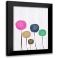 thumbnail image 1 of Phillip, Jamie 12x14 Black Modern Framed Museum Art Print Titled - Painted Flowers, 1 of 5