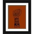 thumbnail image 1 of Phillip, Jamie 12x14 Black Ornate Wood Framed with Double Matting Museum Art Print Titled - Black Lives, 1 of 4