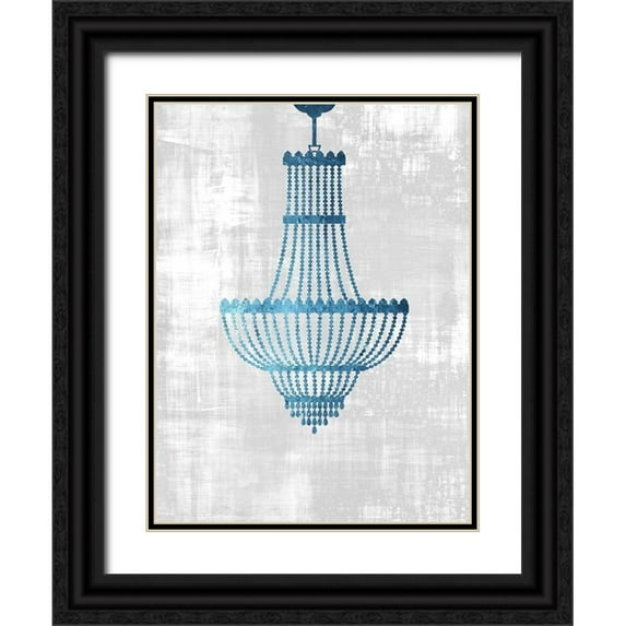 Phillip, Jamie 12x14 Black Ornate Wood Framed with Double Matting Museum Art Print Titled - From The Chandelier