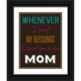 thumbnail image 1 of Phillip, Jamie 12x14 Black Ornate Wood Framed with Double Matting Museum Art Print Titled - Moms Blessings, 1 of 4