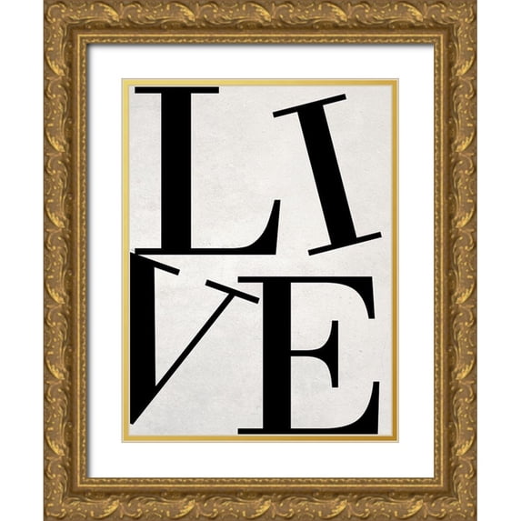 Phillip, Jamie 12x14 Gold Ornate Wood Framed with Double Matting Museum Art Print Titled - Live